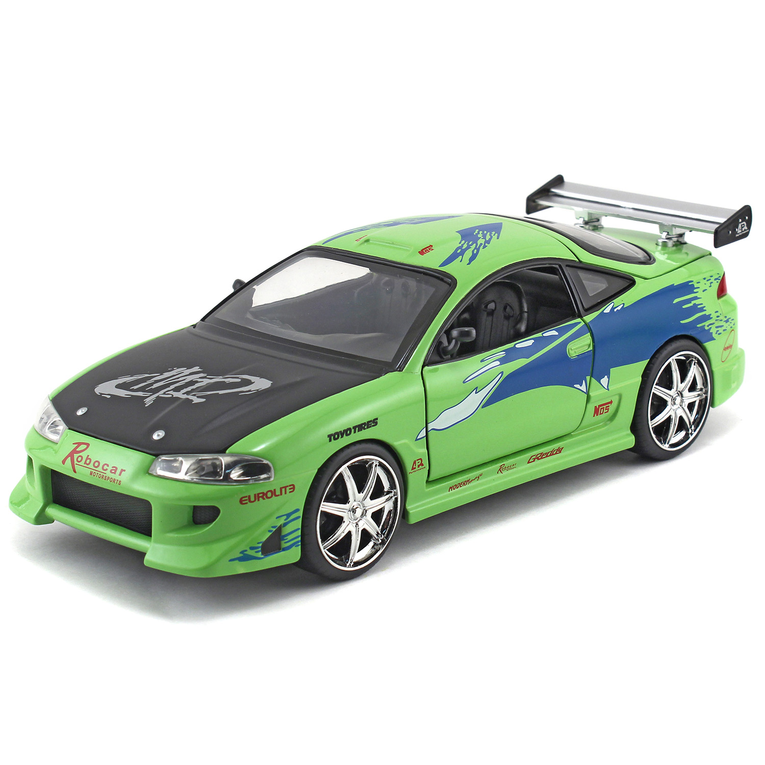 картинка Модель Машинки Форсаж 1:24 FF 1995 Mitsubishi Eclipse 97603 магазин Одежда+ являющийся официальным дистрибьютором в России 