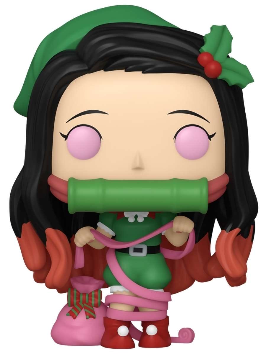 картинка Фигурка Funko POP! Plus Demon Slayer Nezuko Kamado (Holiday) (2033) 86775 магазин Одежда+ являющийся официальным дистрибьютором в России 