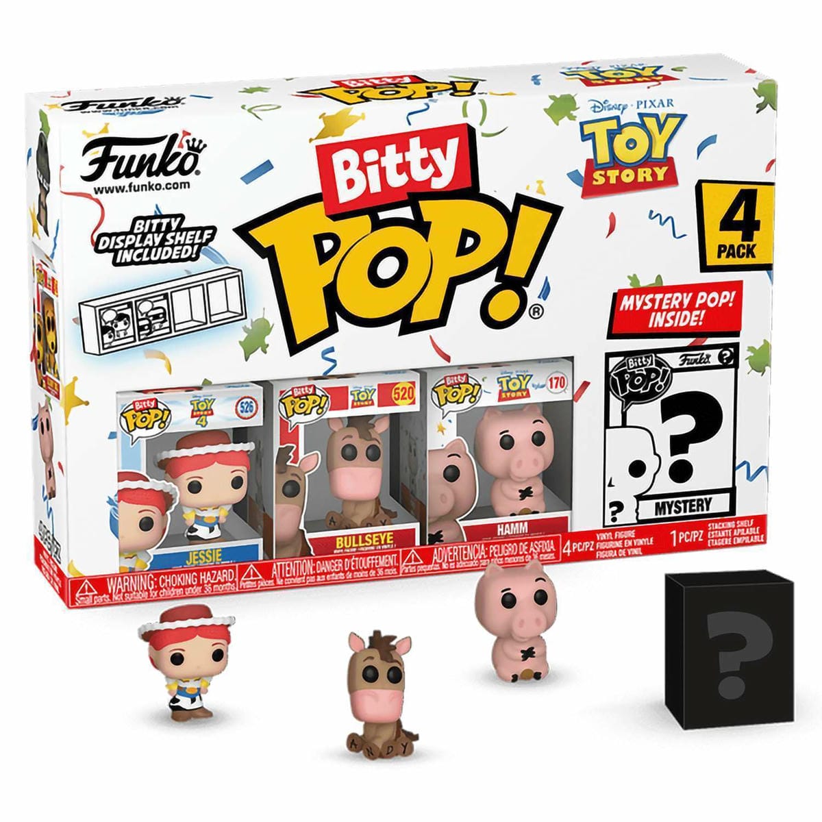 картинка Набор Funko Bitty POP! Disney Toy Story Jessie+Bullseye+Hamm+Mystery (1 of 4) 4шт 73041 магазин Одежда+ являющийся официальным дистрибьютором в России 