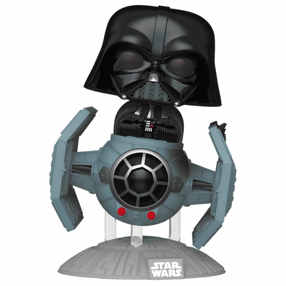 картинка Фигурка Funko POP! Rides Bobble Star Wars Darth Vader with Tie Advanced x1 Starfighter (742) 80769 магазин Одежда+ являющийся официальным дистрибьютором в России 