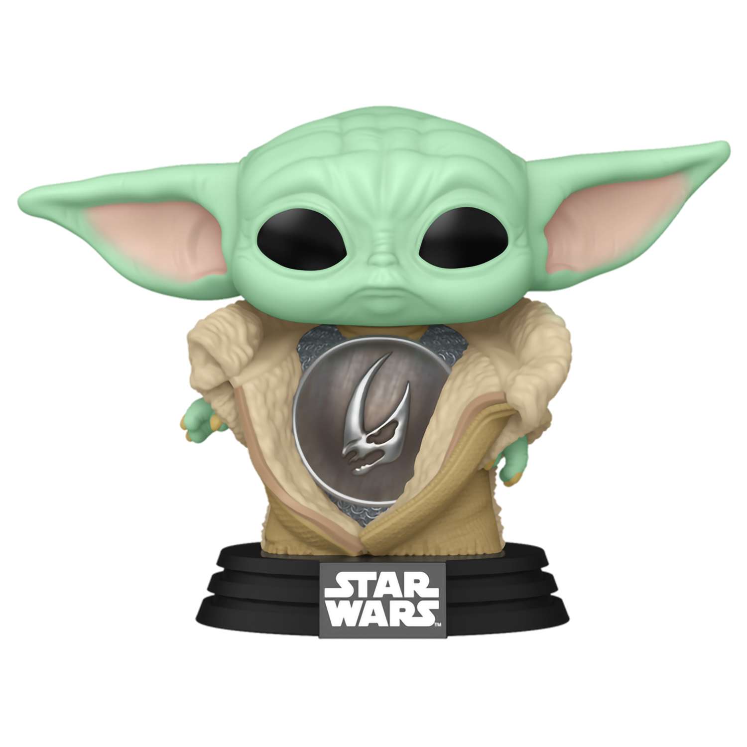 картинка Фигурка Funko POP! Bobble Star Wars Mandalorian S10 Din Grogu with Armor (712) 80004 магазин Одежда+ являющийся официальным дистрибьютором в России 