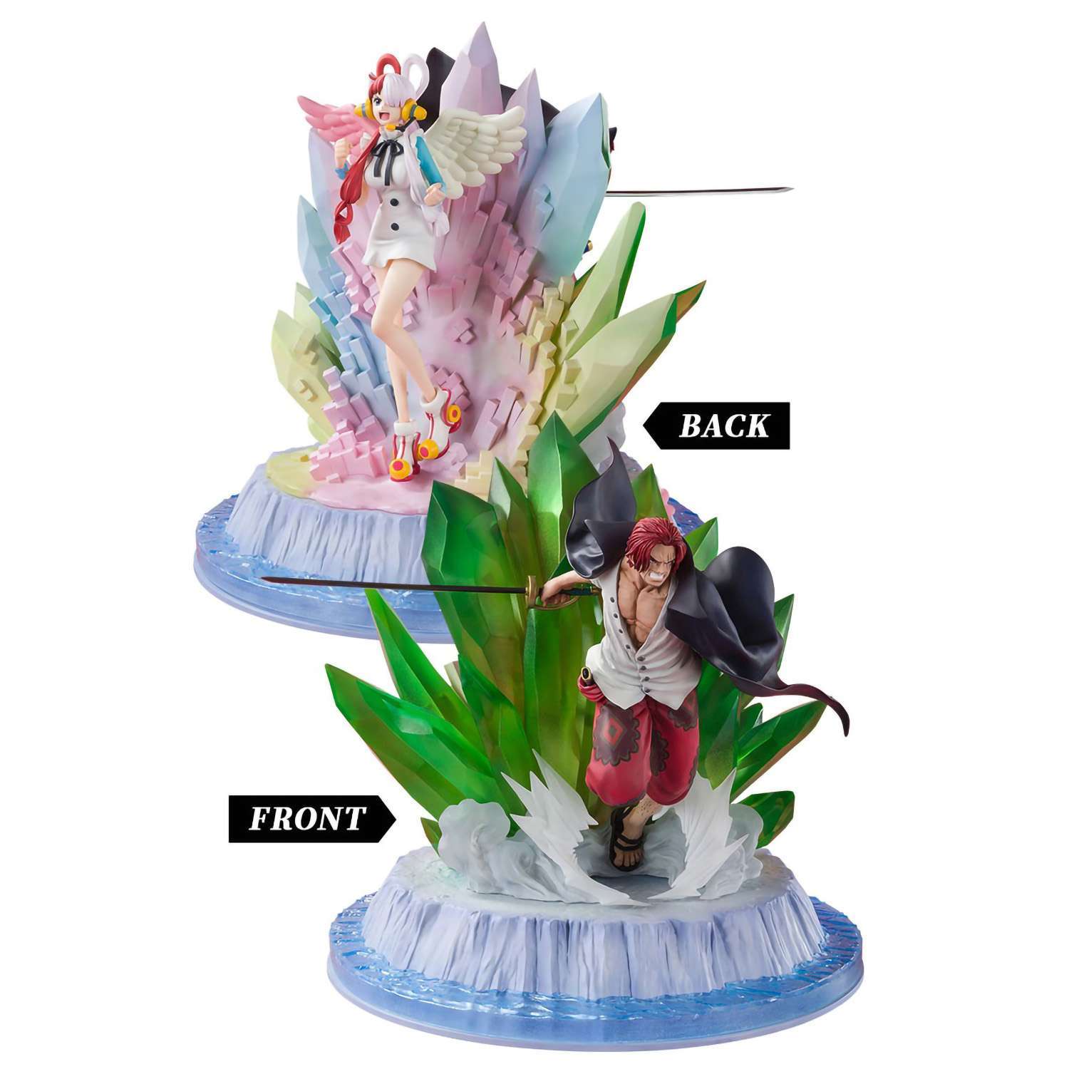 картинка Фигурка Figuarts Zero One Piece Battle of Monster Shanks and Uta 4573102640499 магазин Одежда+ являющийся официальным дистрибьютором в России 