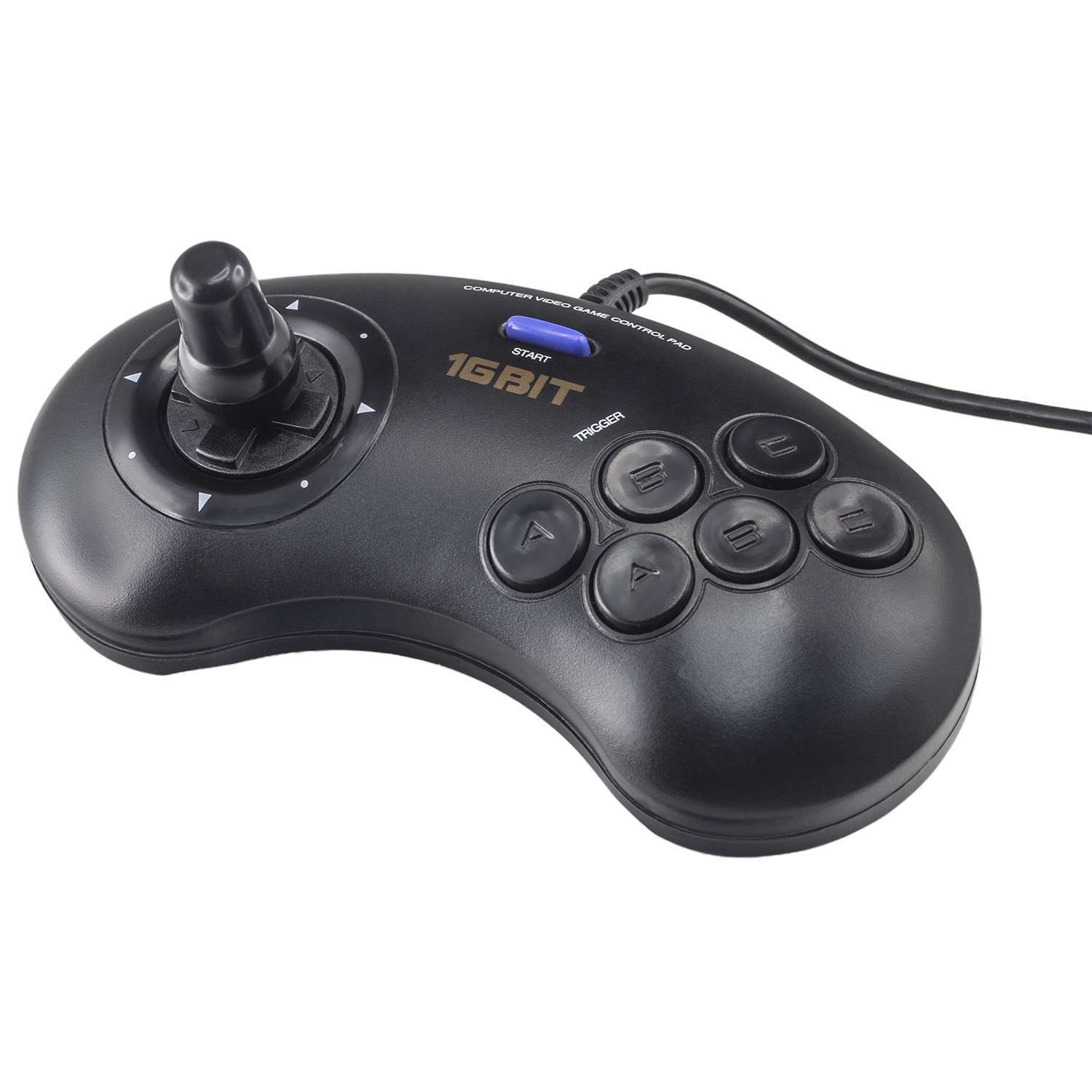 картинка Retro Genesis Controller 16 Bit Arcade Max джойстик проводной  магазин Одежда+ являющийся официальным дистрибьютором в России 