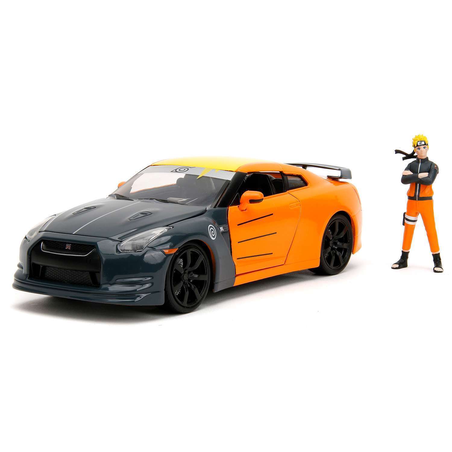 картинка Модель Машинки c Фигуркой Hollywood Rides 1:24 2009 Nissan GTR with Naruto figure 33691 магазин Одежда+ являющийся официальным дистрибьютором в России 