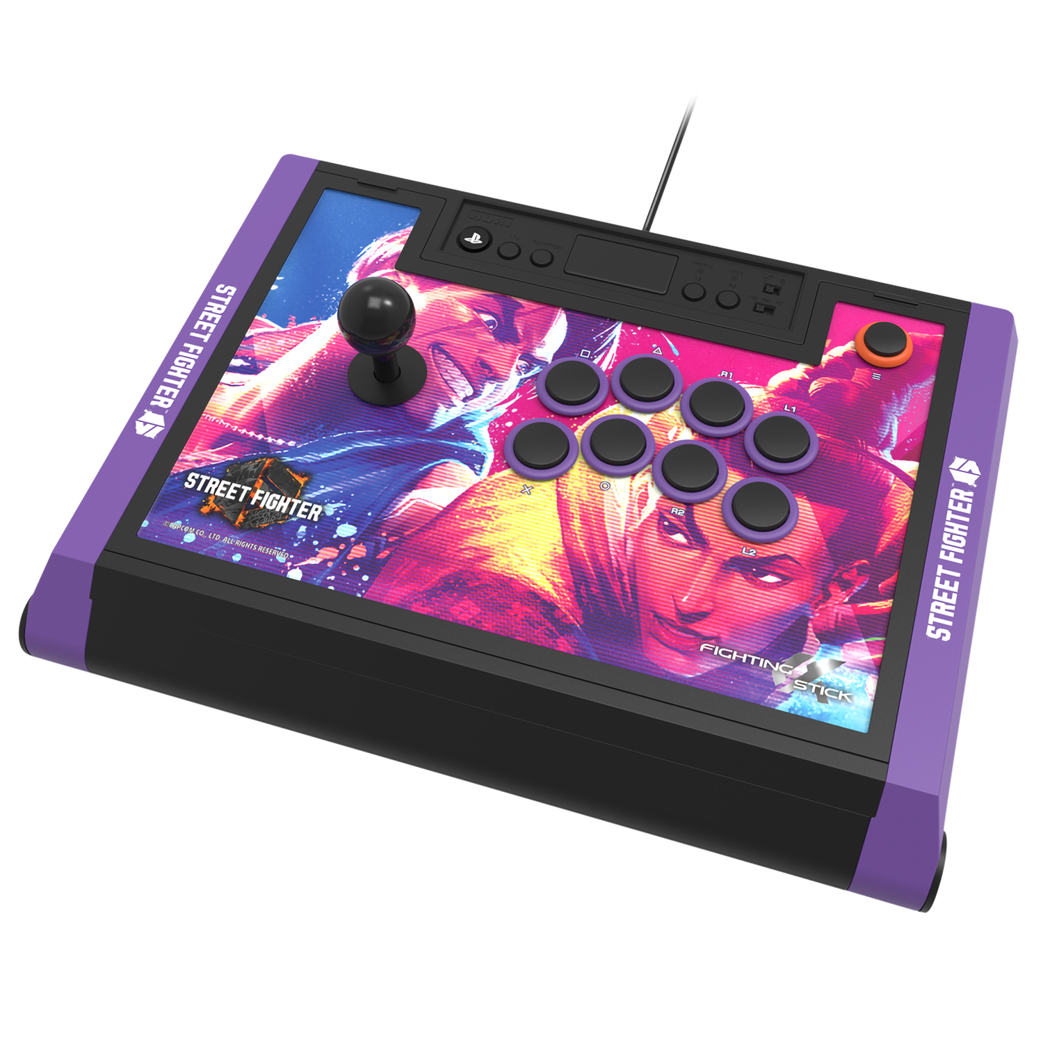 картинка PS5 Аркадный контроллер Hori Fighting Stick α (Street Fighter 6 Edition) PS5,PS4, ПК (SPF-033U) магазин Одежда+ являющийся официальным дистрибьютором в России 