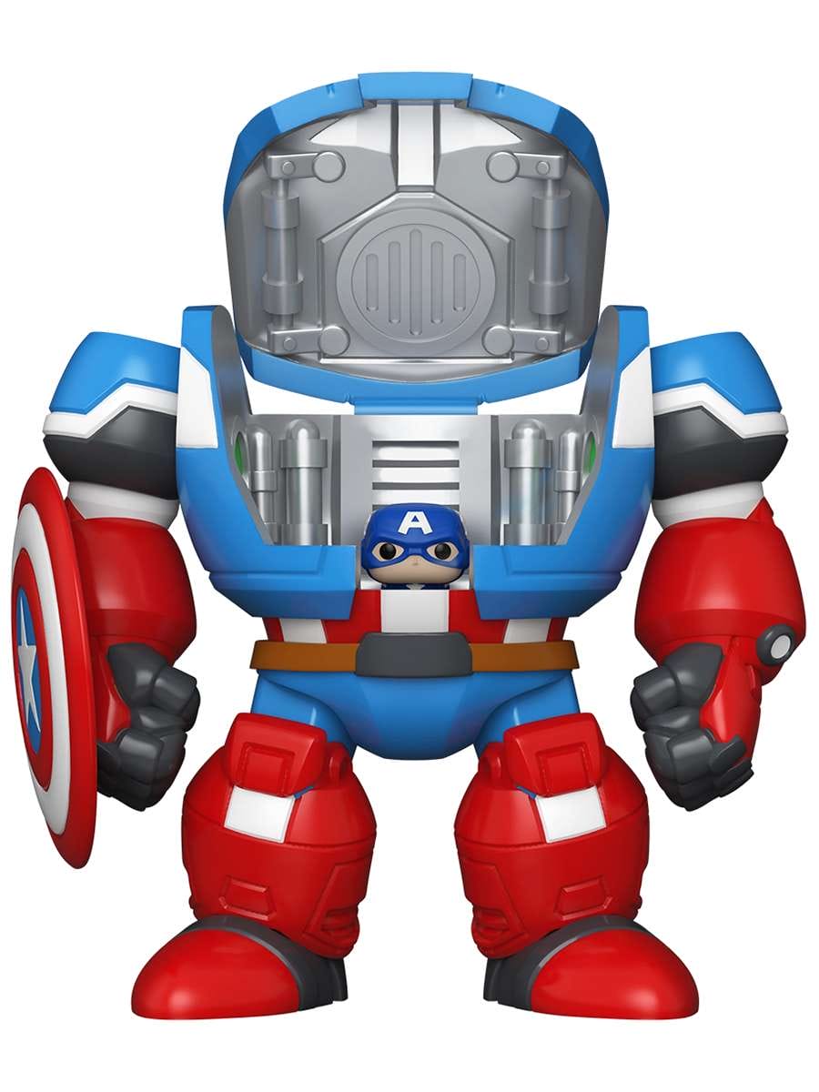 картинка Набор Funko Bitty POP! Bitty Bot Marvel What If Captain America Mech with Captain America 91388 магазин Одежда+ являющийся официальным дистрибьютором в России 