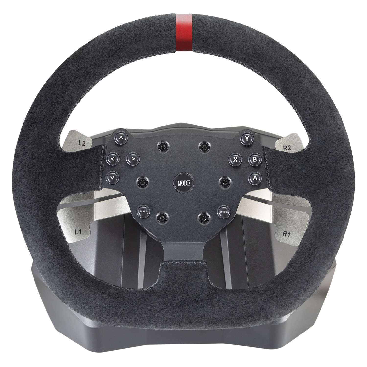 картинка Игровой руль Artplays V-1200 Vibro для PS4, PC, Xbox One, Switch. Premium Leather Edition магазин Одежда+ являющийся официальным дистрибьютором в России 
