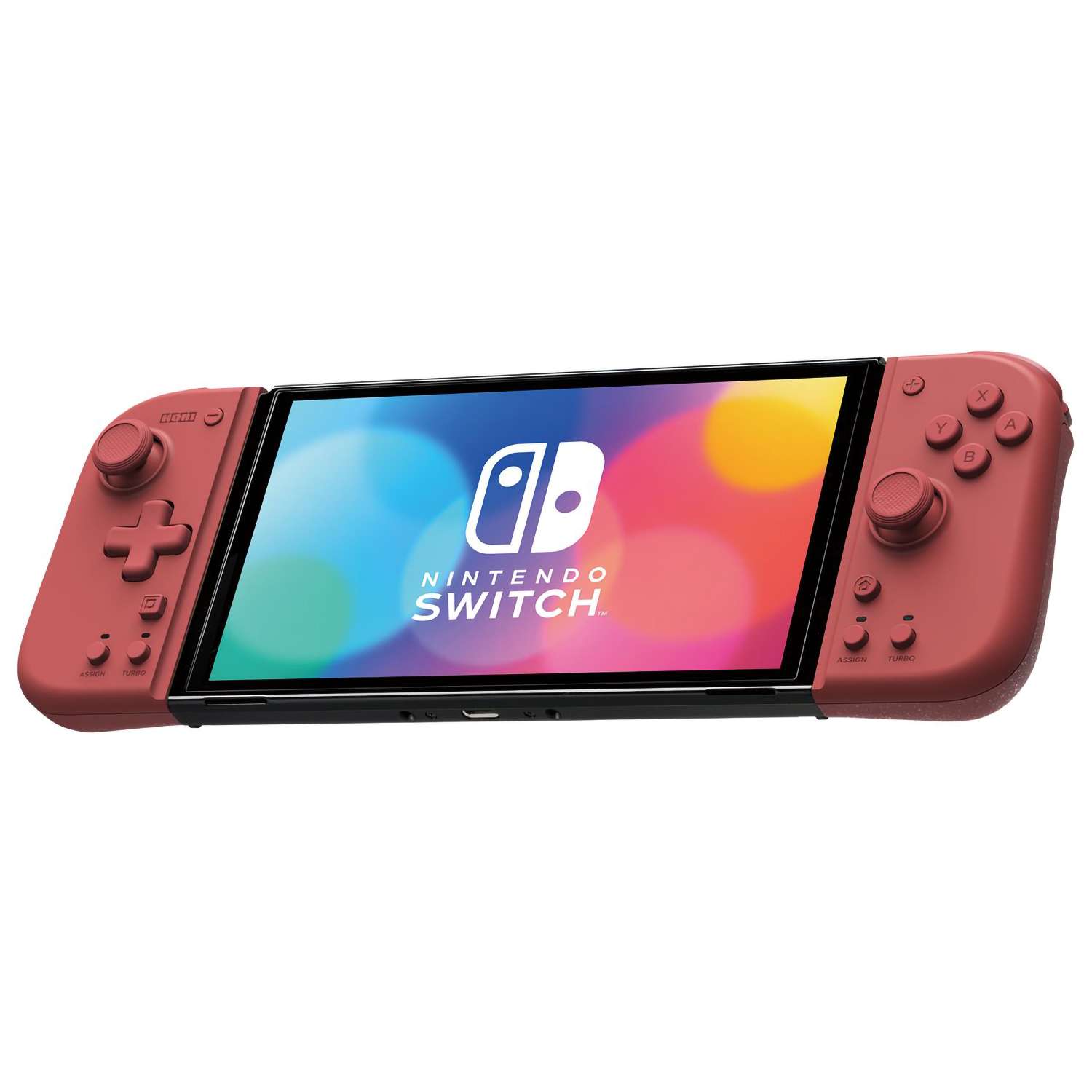 картинка Nintendo Switch Контроллеры Hori Split Pad Compact (Apricot Red) для консоли Switch (NSW-398U) магазин Одежда+ являющийся официальным дистрибьютором в России 