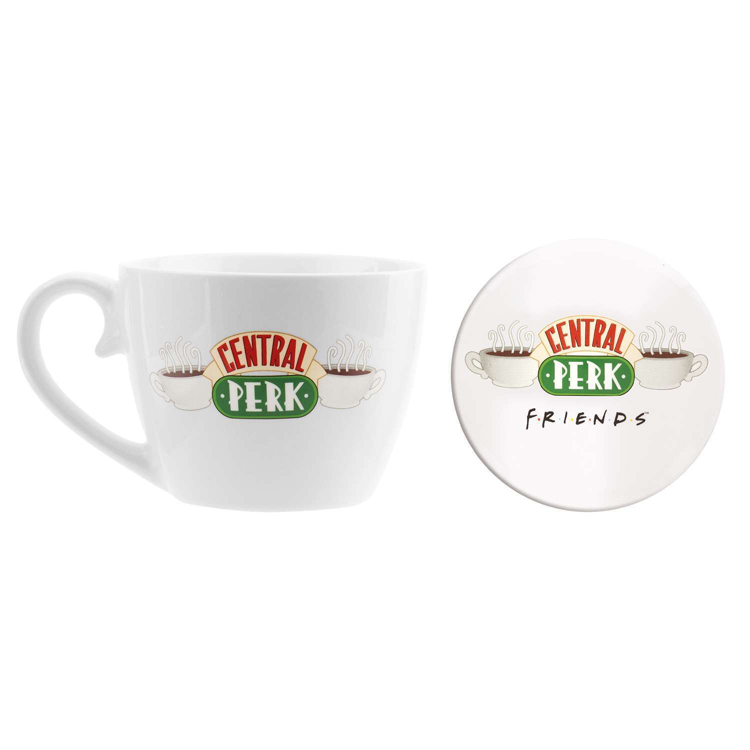картинка Набор кружек Friends Central Perk Mug and Coaster Set 200ml PP8410FR магазин Одежда+ являющийся официальным дистрибьютором в России 