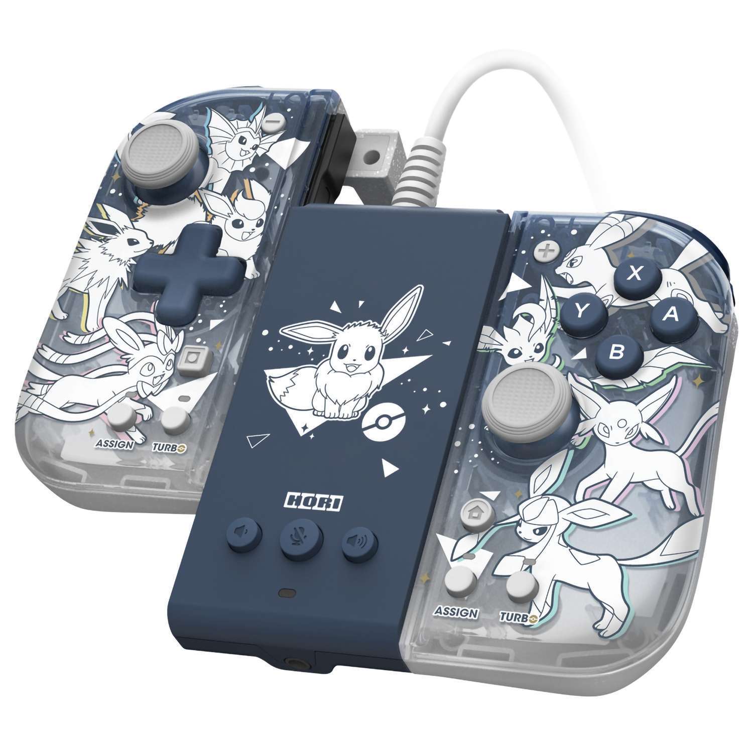 картинка Nintendo Switch Контроллеры Hori Split Pad Pro Attachment (Eevee Evolutions) для Switch (NSW-453U) магазин Одежда+ являющийся официальным дистрибьютором в России 