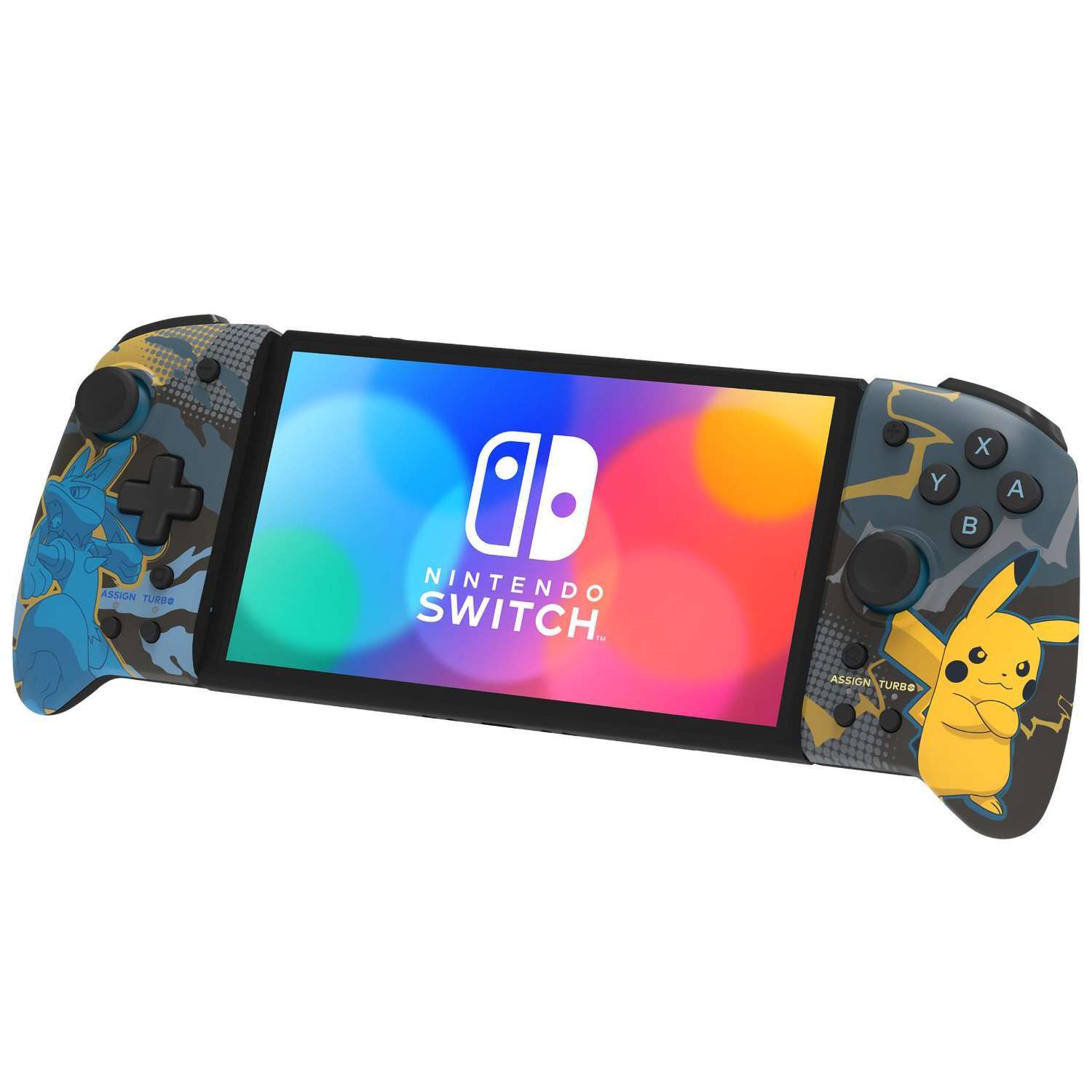 картинка Nintendo Switch Контроллеры Hori Split pad pro (Lucario & Pikachu) для консоли Switch (NSW-414U) магазин Одежда+ являющийся официальным дистрибьютором в России 