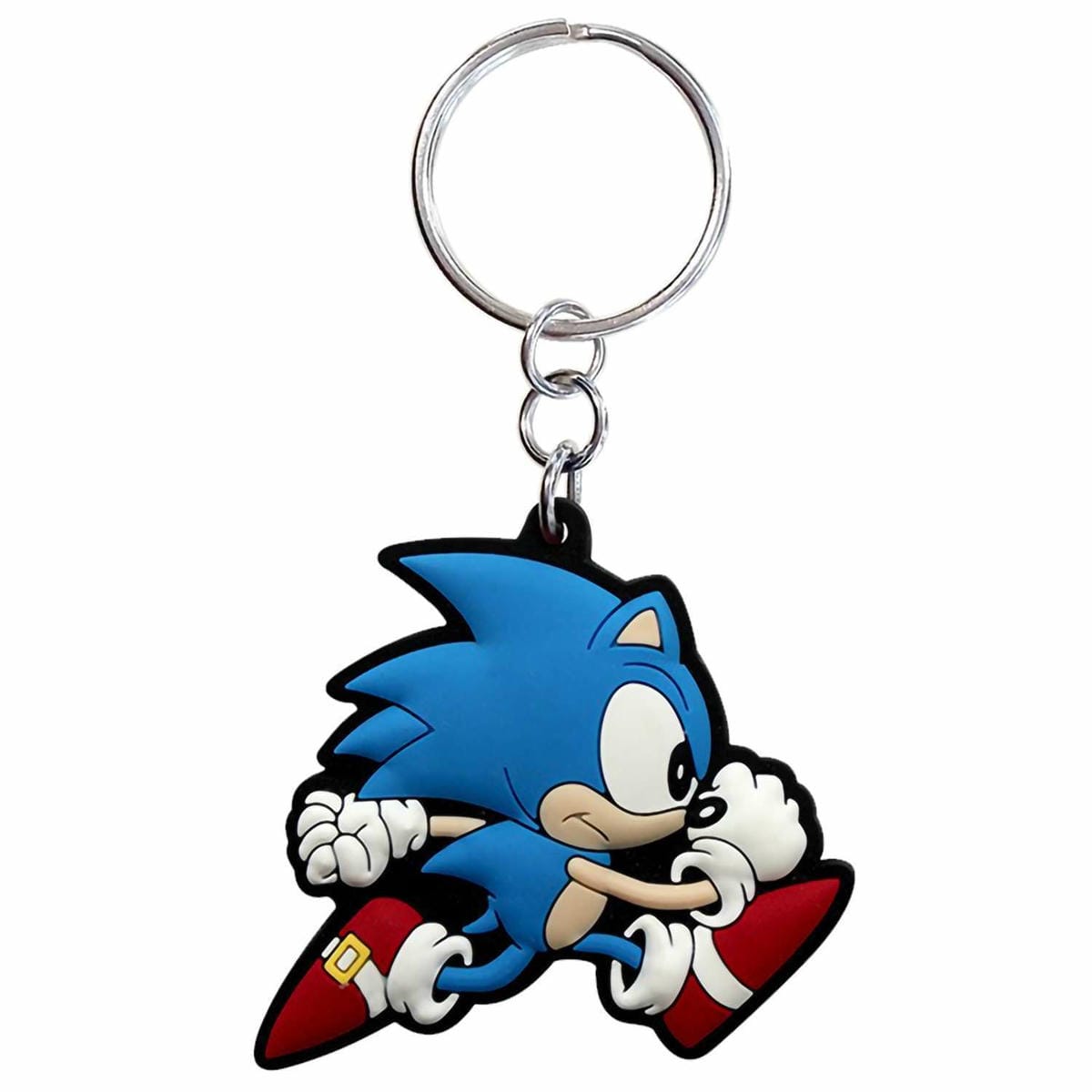 картинка Брелок Sonic Keychain PVC Sonic run x4 ABYKEY122 магазин Одежда+ являющийся официальным дистрибьютором в России 