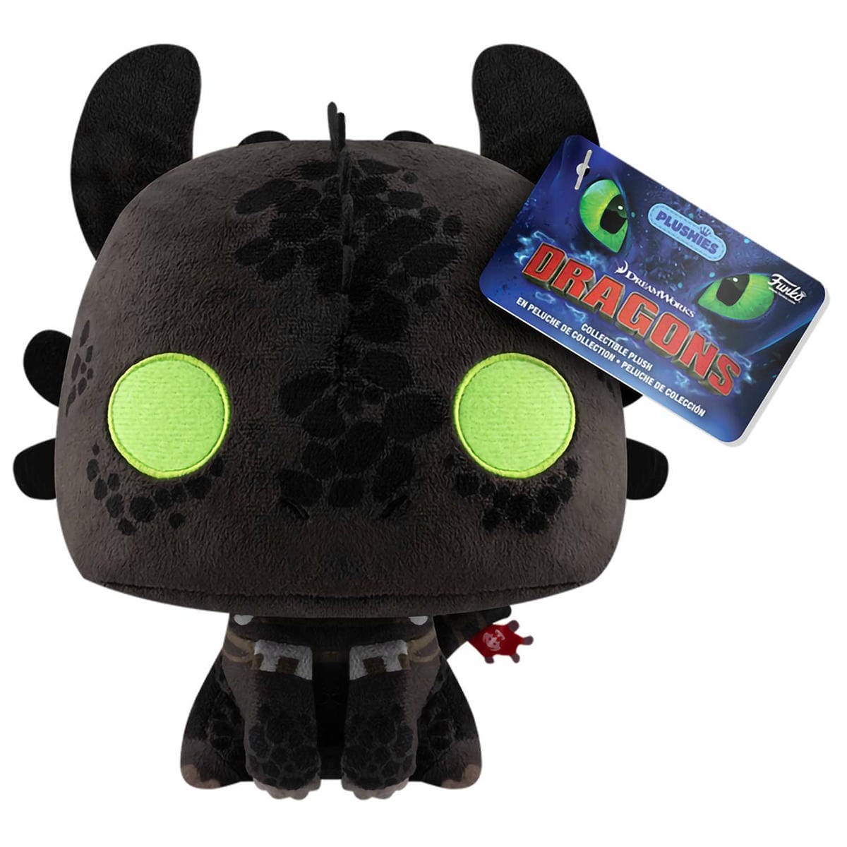картинка Фигурка плюшевая Funko Plush How to Train Your Dragon Toothless 7" 81183 магазин Одежда+ являющийся официальным дистрибьютором в России 