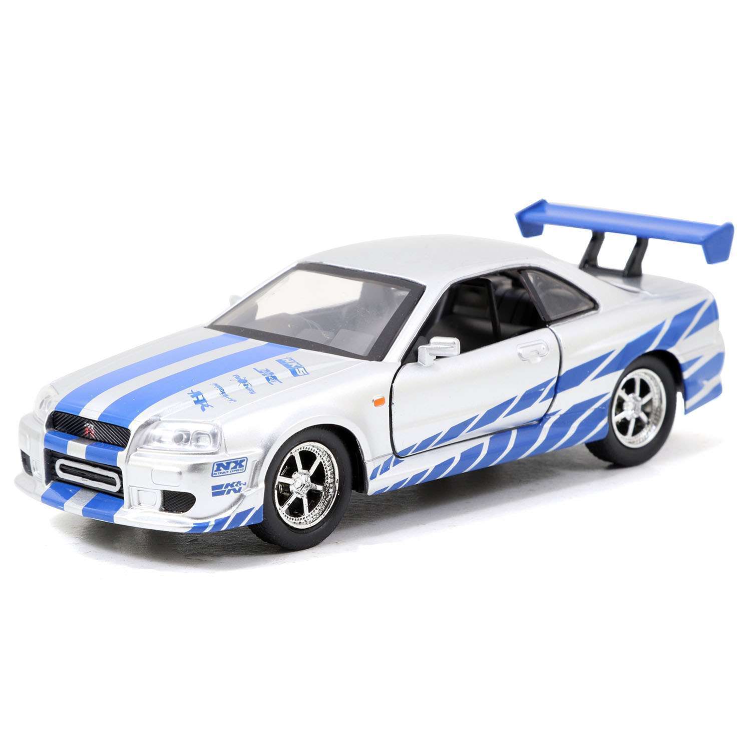 картинка Модель Машинки Форсаж 1:32 FF  2002 Nissan Skyline GTR R34 97184 магазин Одежда+ являющийся официальным дистрибьютором в России 