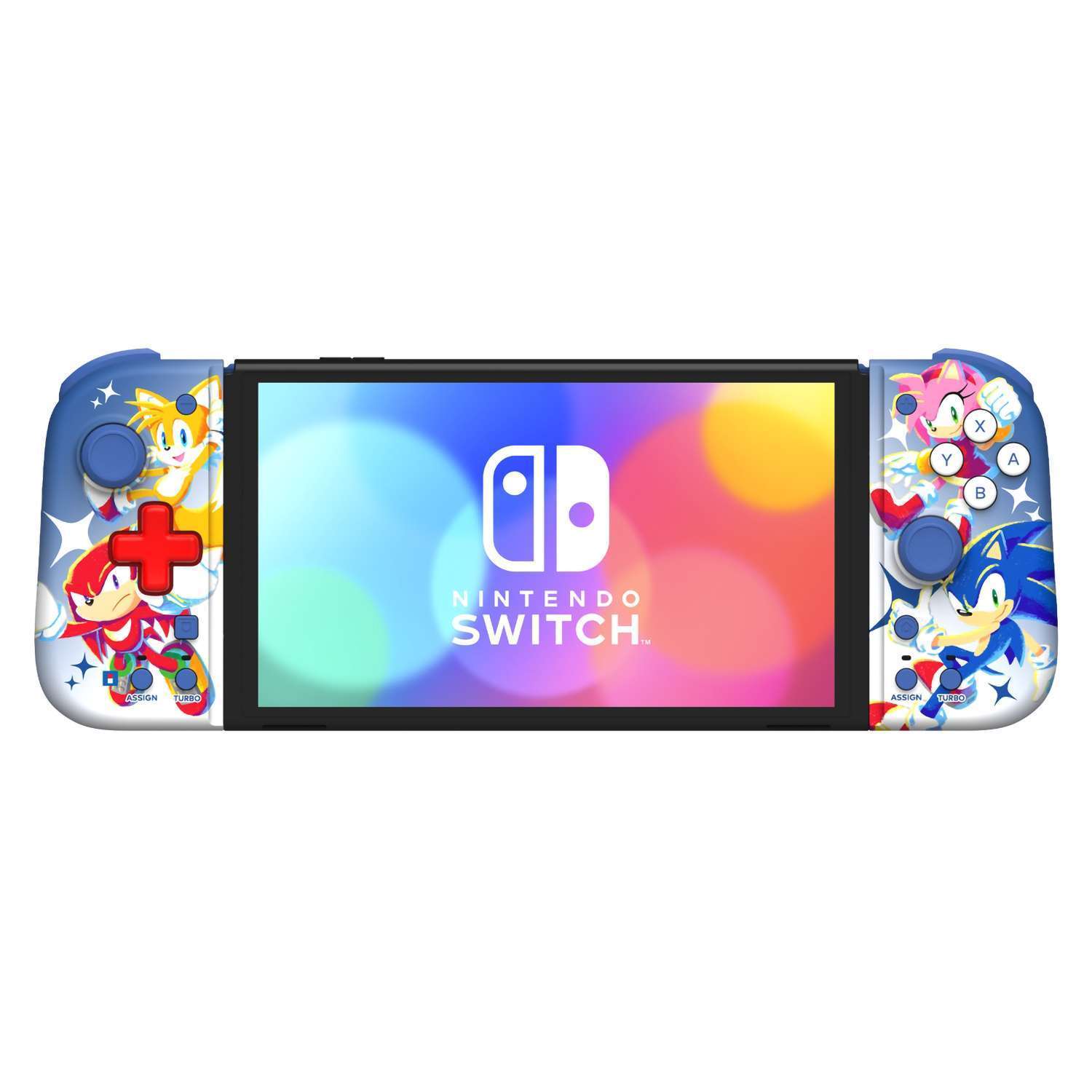 картинка Nintendo Switch Контроллеры Hori Split Pad Compact (Sonic) для консоли Switch (NSW-465U) магазин Одежда+ являющийся официальным дистрибьютором в России 