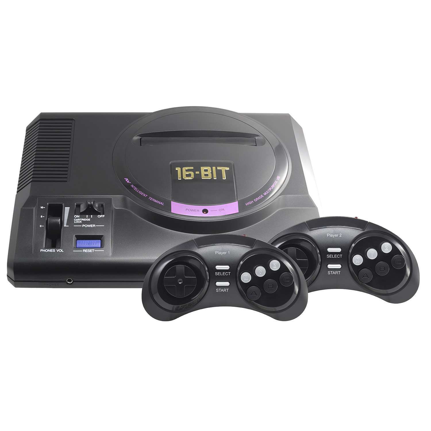 картинка Игровая приставка SEGA Retro Genesis HD Ultra + 225 игр ZD-06b (2 беспроводных 2.4 ГГц джойстика, HDMI кабель) магазин Одежда+ являющийся официальным дистрибьютором в России 