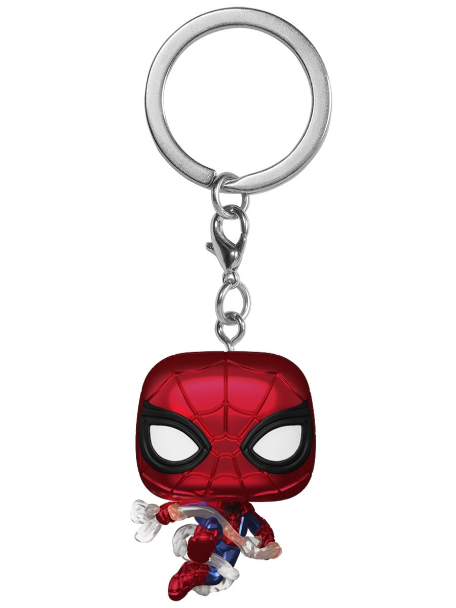 картинка Брелок Funko Pocket POP! Marvel Spider-Man Brand New Day Spider-Man (MT) 93990 магазин Одежда+ являющийся официальным дистрибьютором в России 